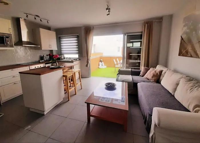 Sea View In With Pool & Private Parking Space 公寓 厄尔梅达诺